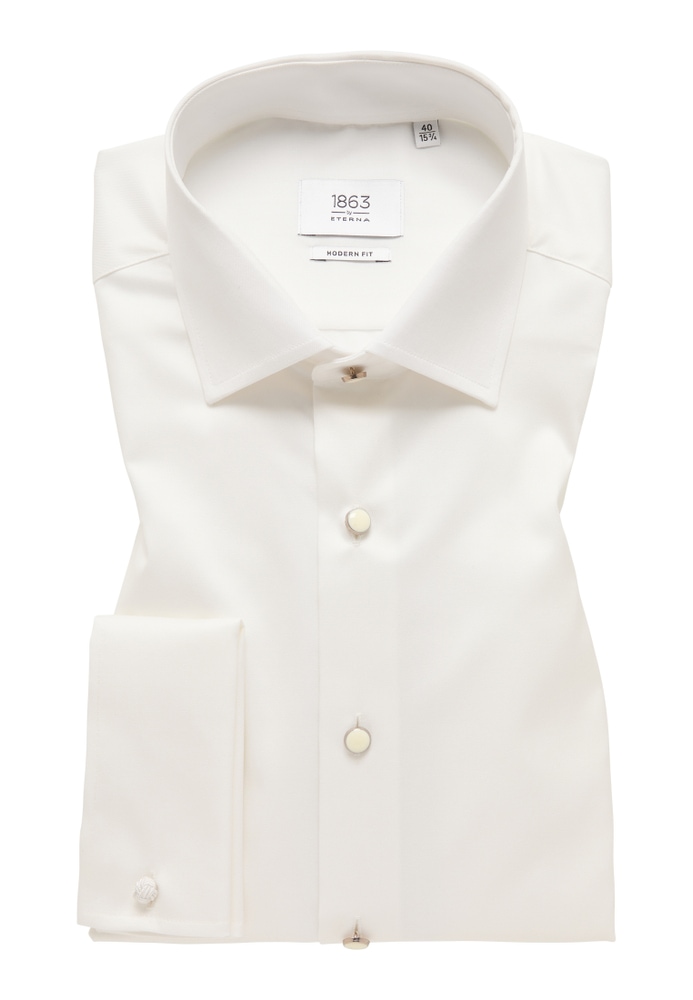 MODERN FIT Luxury Shirt in champagner unifarben