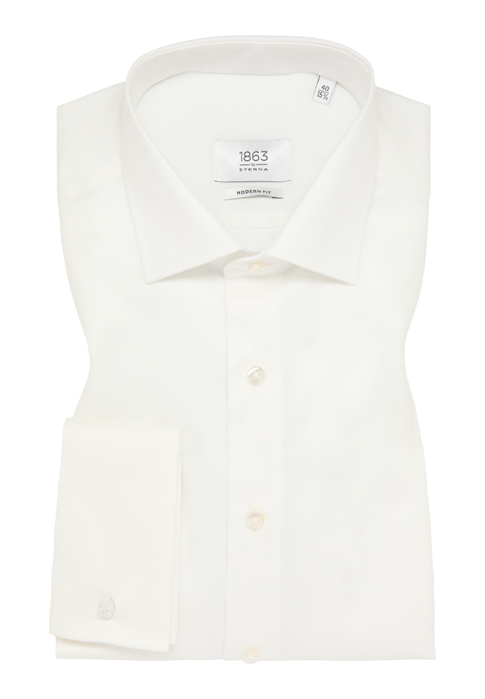 MODERN FIT Luxury Shirt in champagner unifarben