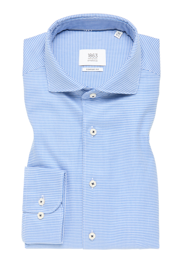 Image of ETERNA kariertes Soft Tailoring Shirt COMFORT FIT