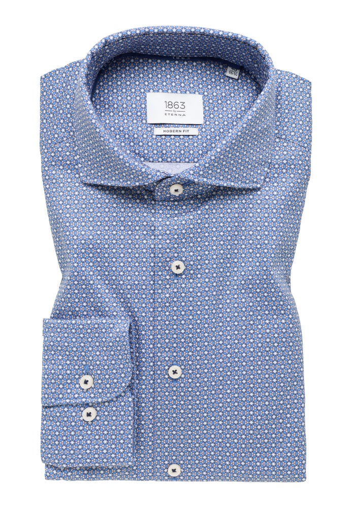 Image of ETERNA bedrucktes Soft Tailoring Shirt MODERN FIT