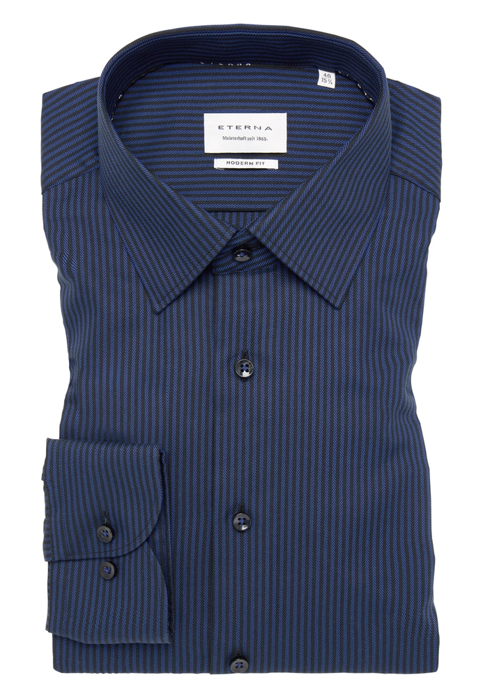 MODERN FIT Hemd in navy gestreift