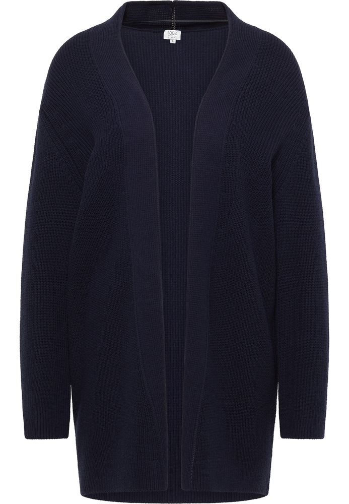 Strick Cardigan in midnight unifarben