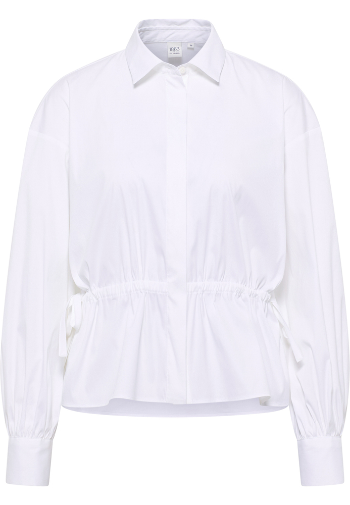 Signature Shirt Bluse in weiß unifarben