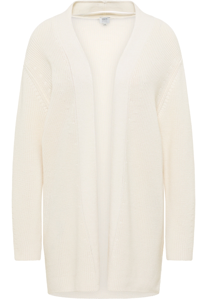 Strick Cardigan in off-white unifarben