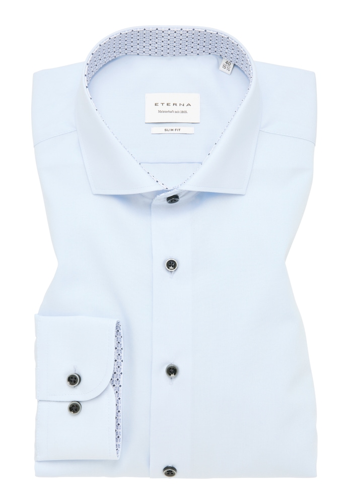 SLIM FIT Original Shirt in himmelblau unifarben