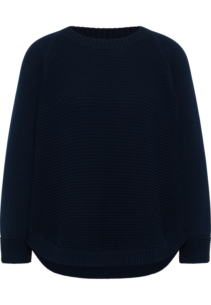 Image of ETERNA unifarbener Damen-Strickpullover