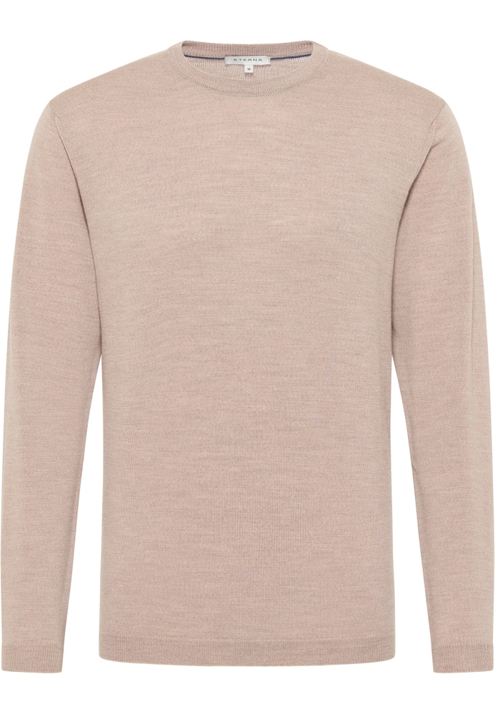 Strick Pullover in sand unifarben