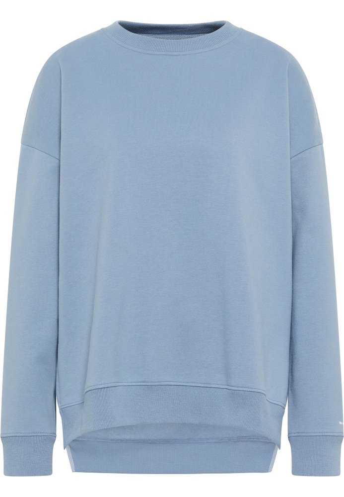 Strick Pullover in blau unifarben