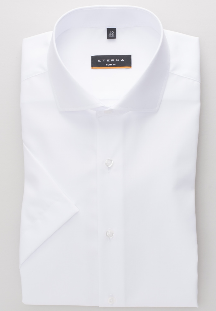 SLIM FIT Original Shirt in weiß unifarben