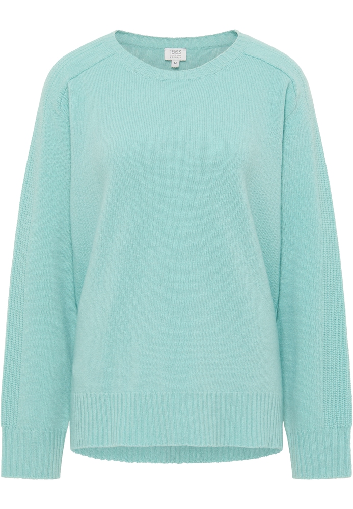 Strick Pullover in mint unifarben