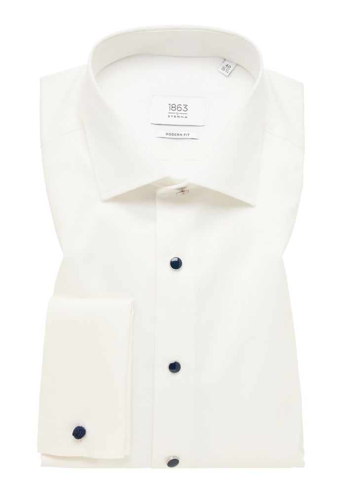 MODERN FIT Luxury Shirt in champagner unifarben