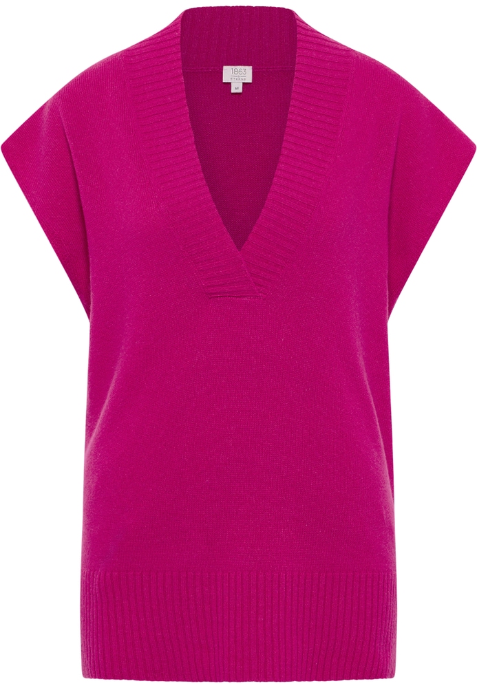 Strick Pullover in pink unifarben