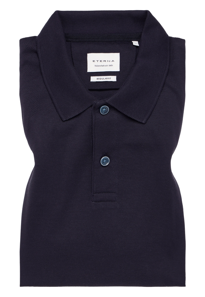 REGULAR FIT Poloshirt in navy unifarben