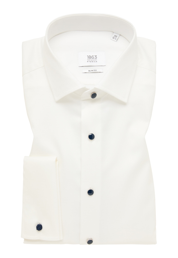 SLIM FIT Luxury Shirt in champagner unifarben