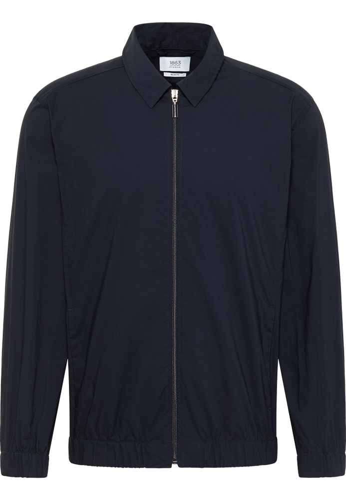 SLIM FIT Overshirt in navy unifarben