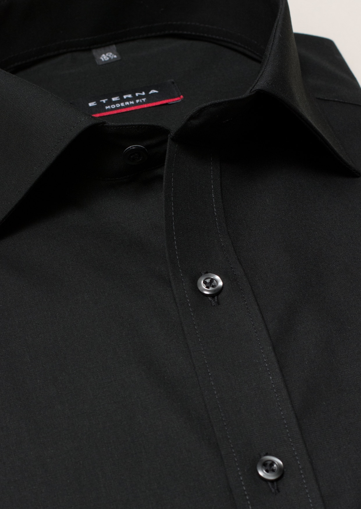 | MODERN schwarz in 41 Langarm 1SH00113-03-91-41-1/1 | FIT unifarben | schwarz | Shirt Original