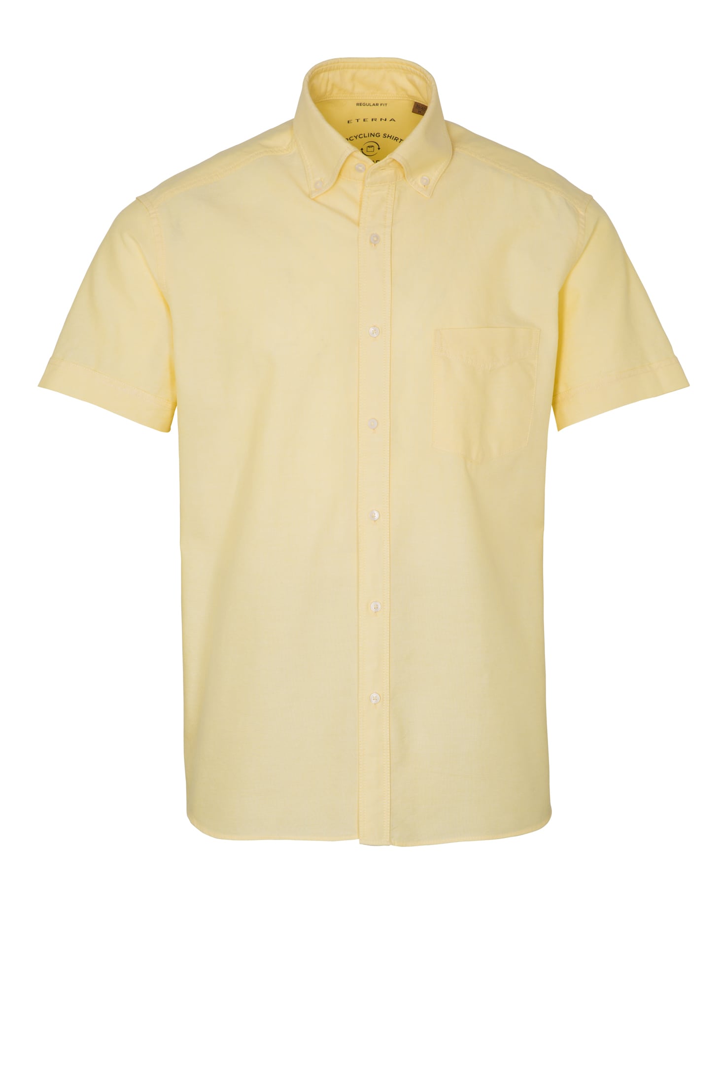 REGULAR FIT Shirt in yellow plain