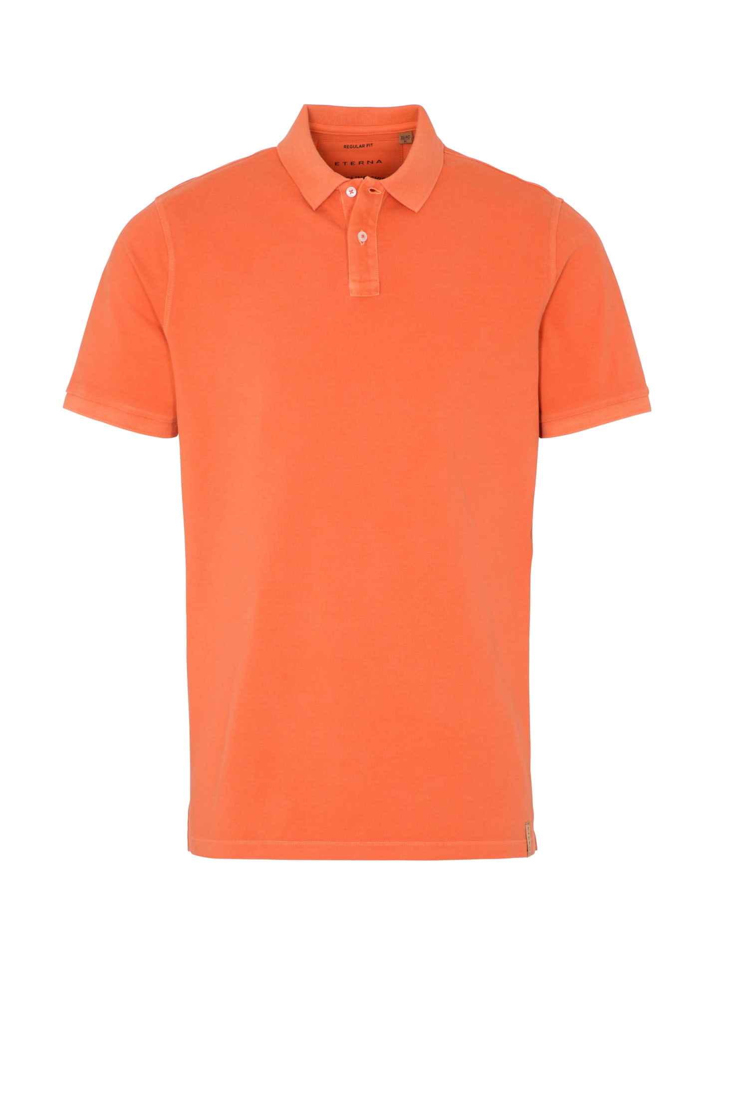 REGULAR FIT Poloshirt in oranje vlakte