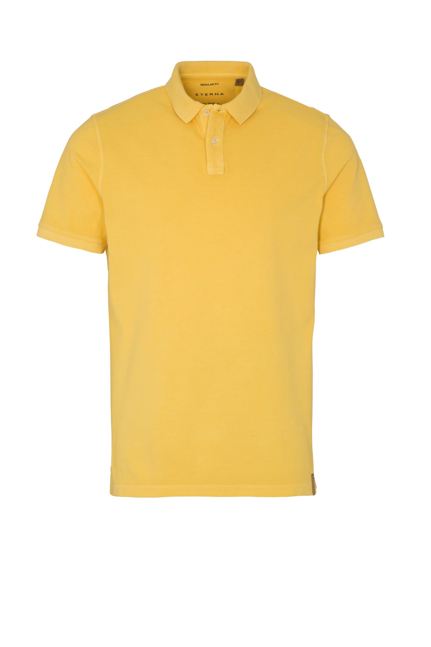 REGULAR FIT Polo jaune uni