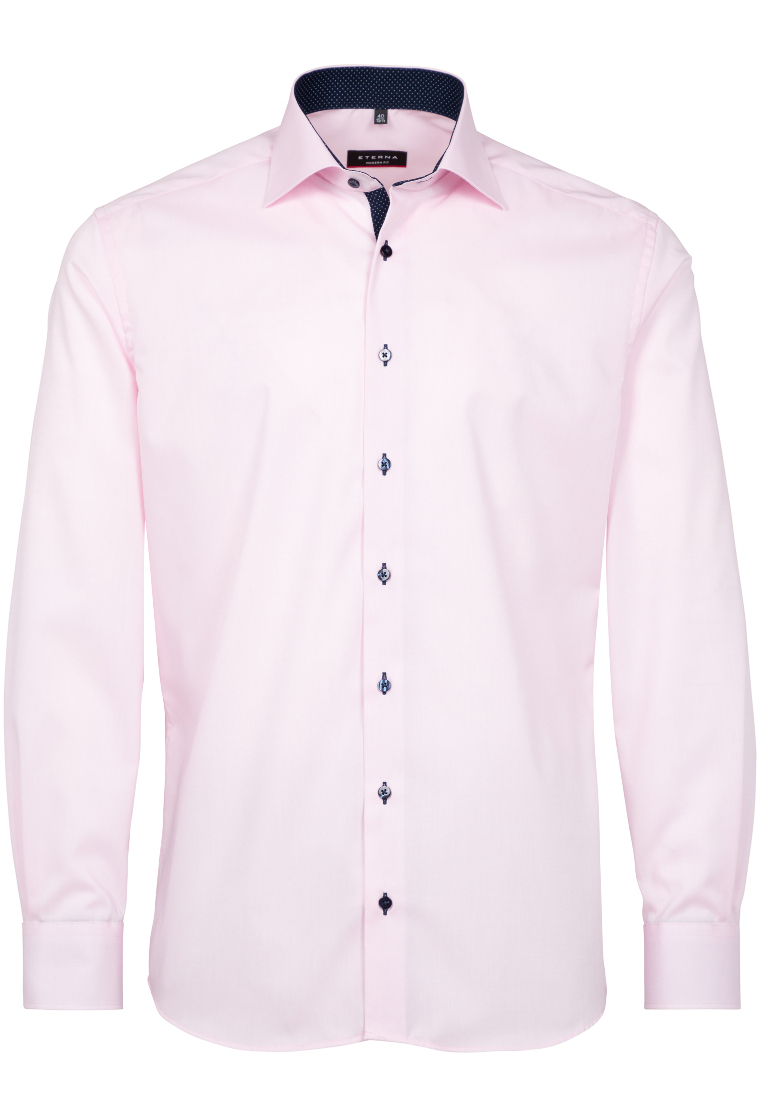 MODERN FIT Hemd in rosa unifarben