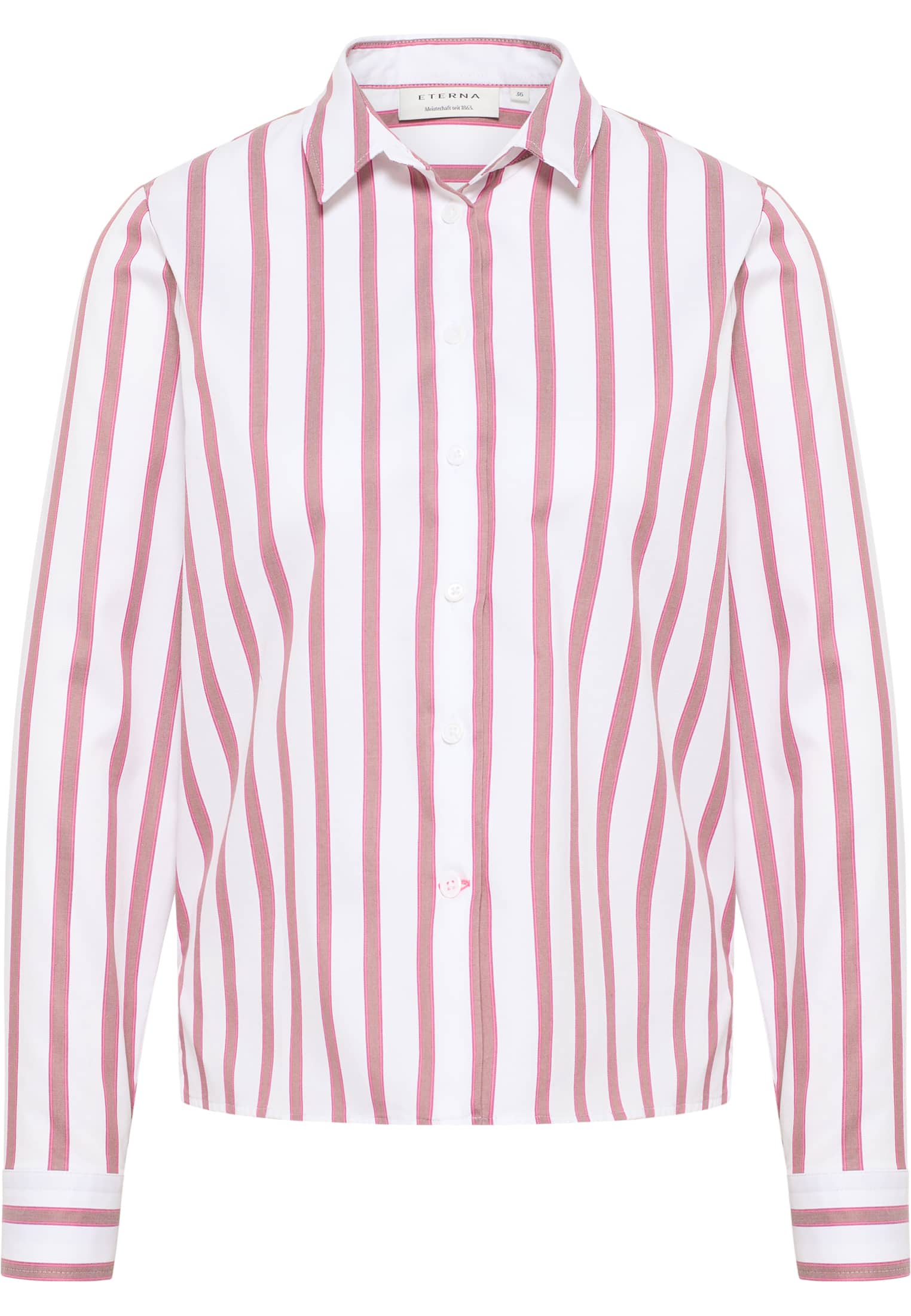 Soft Luxury Shirt Bluse pink | 2BL04213-15-21-46-1/1 | gestreift Langarm | pink | 46 in