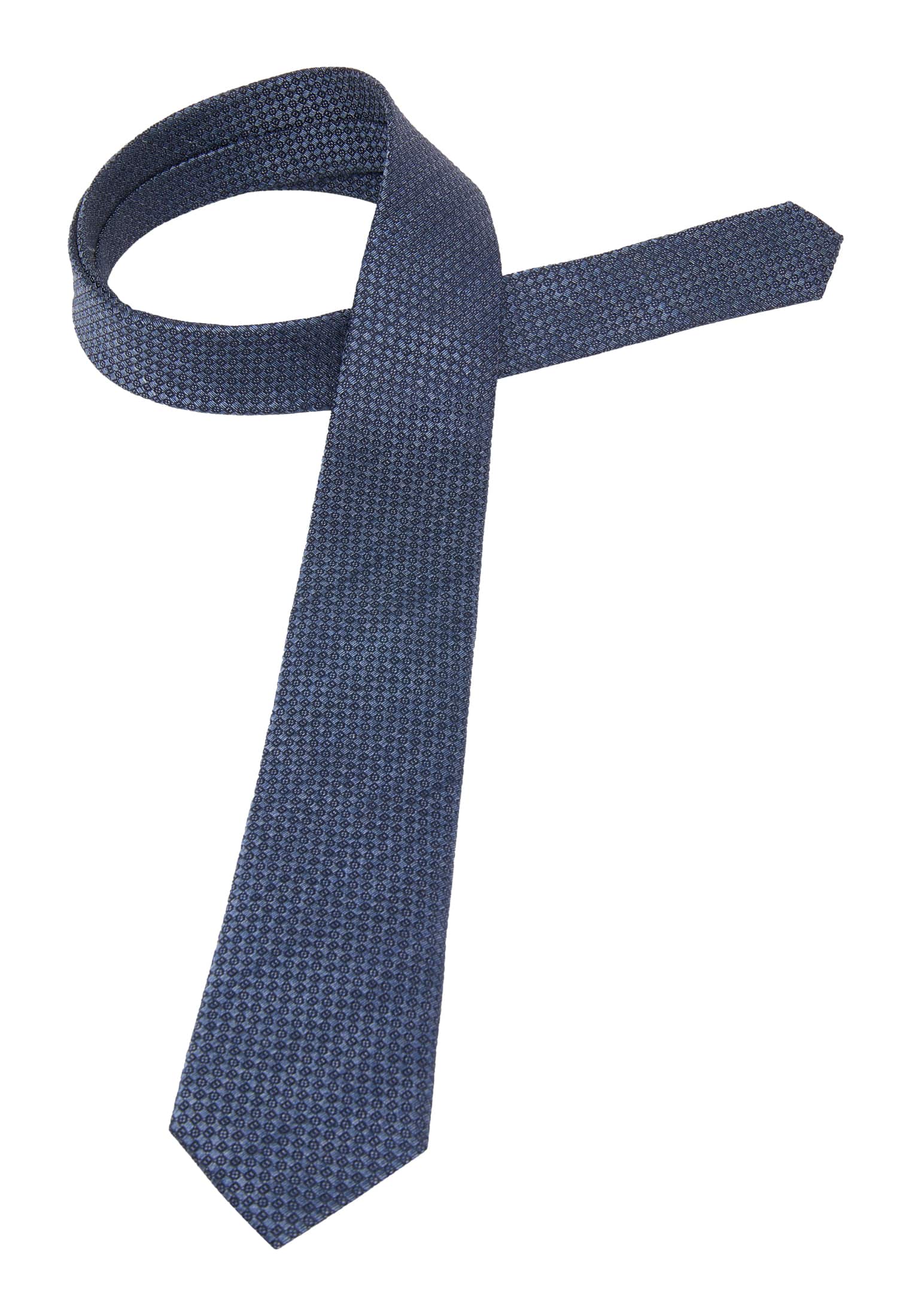 Krawatte in blaugrau strukturiert | 142 1AC02045-01-63-142 | blaugrau 