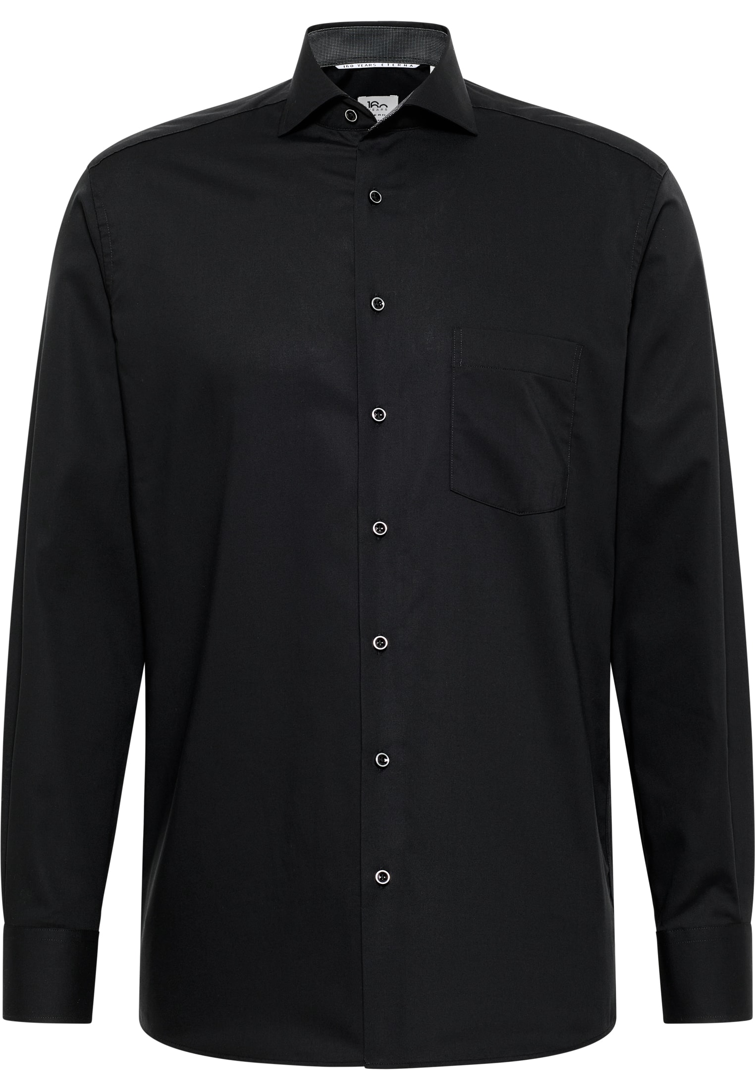 MODERN FIT Shirt in black plain