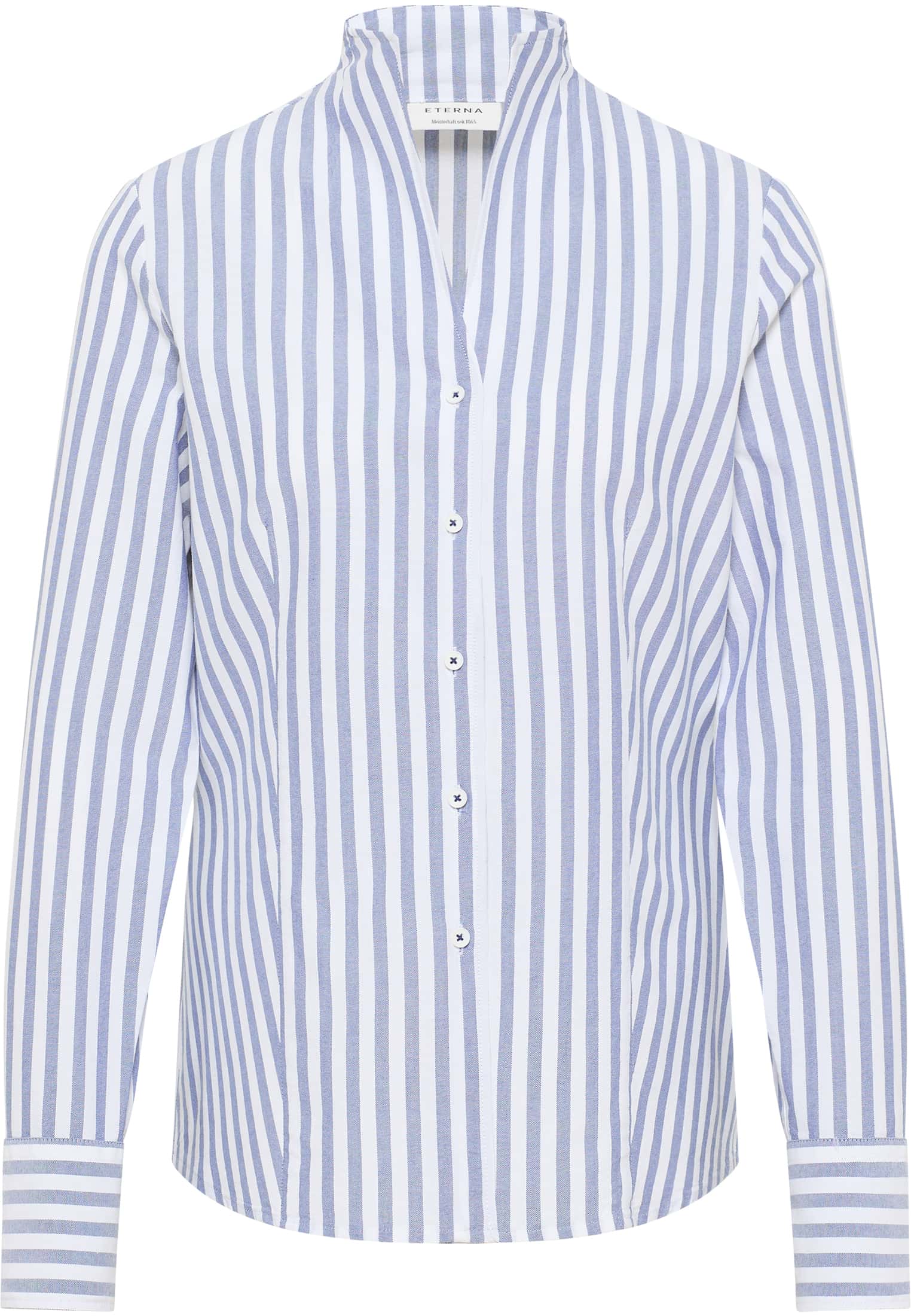 Oxford Shirt Bluse 2BL04172-01-91-42-1/1 Langarm navy 42 | | | gestreift | in navy