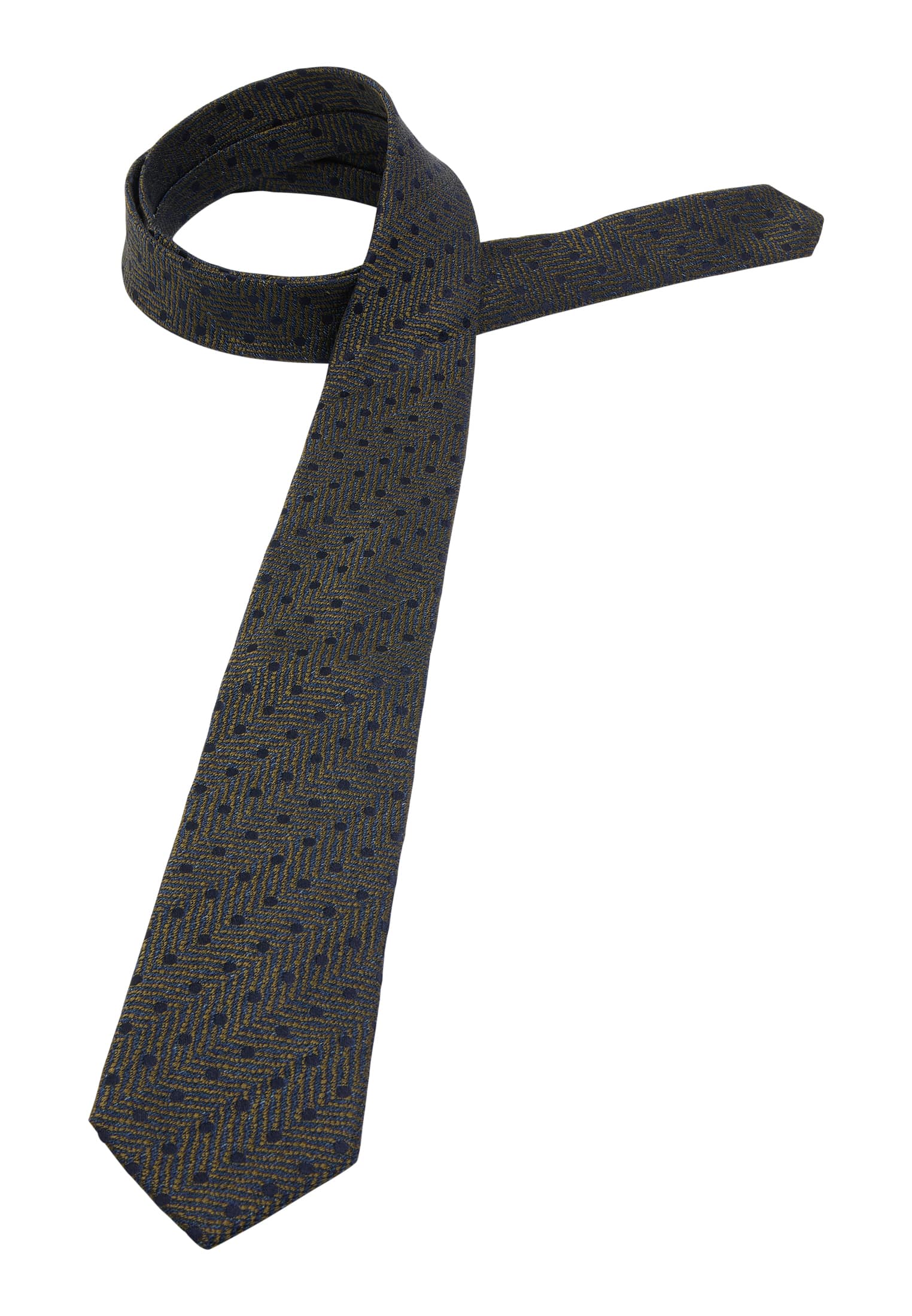 Krawatte in khaki strukturiert | 1AC01933-04-52-142 | 142 khaki 