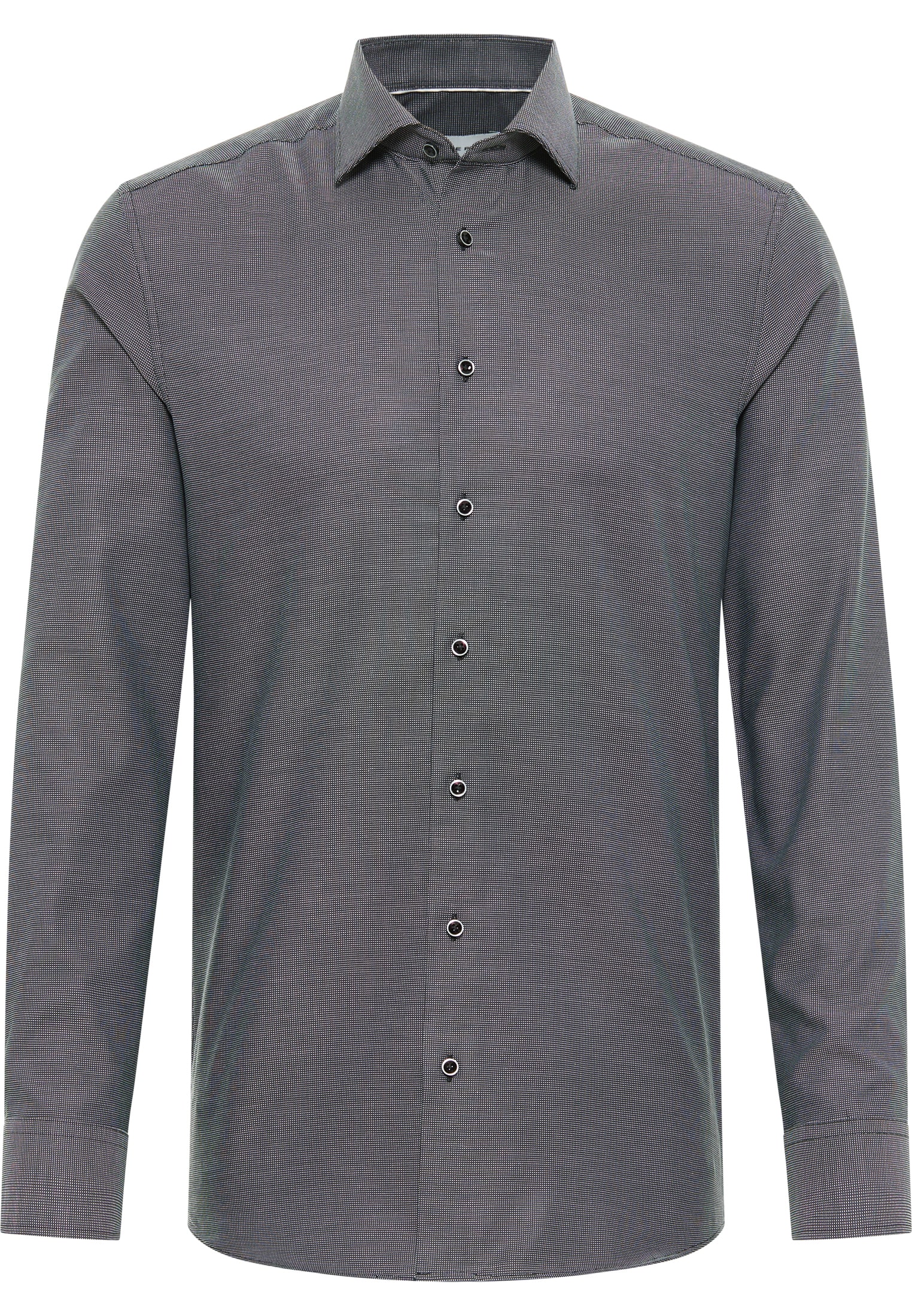 SLIM FIT Shirt in graphite structured