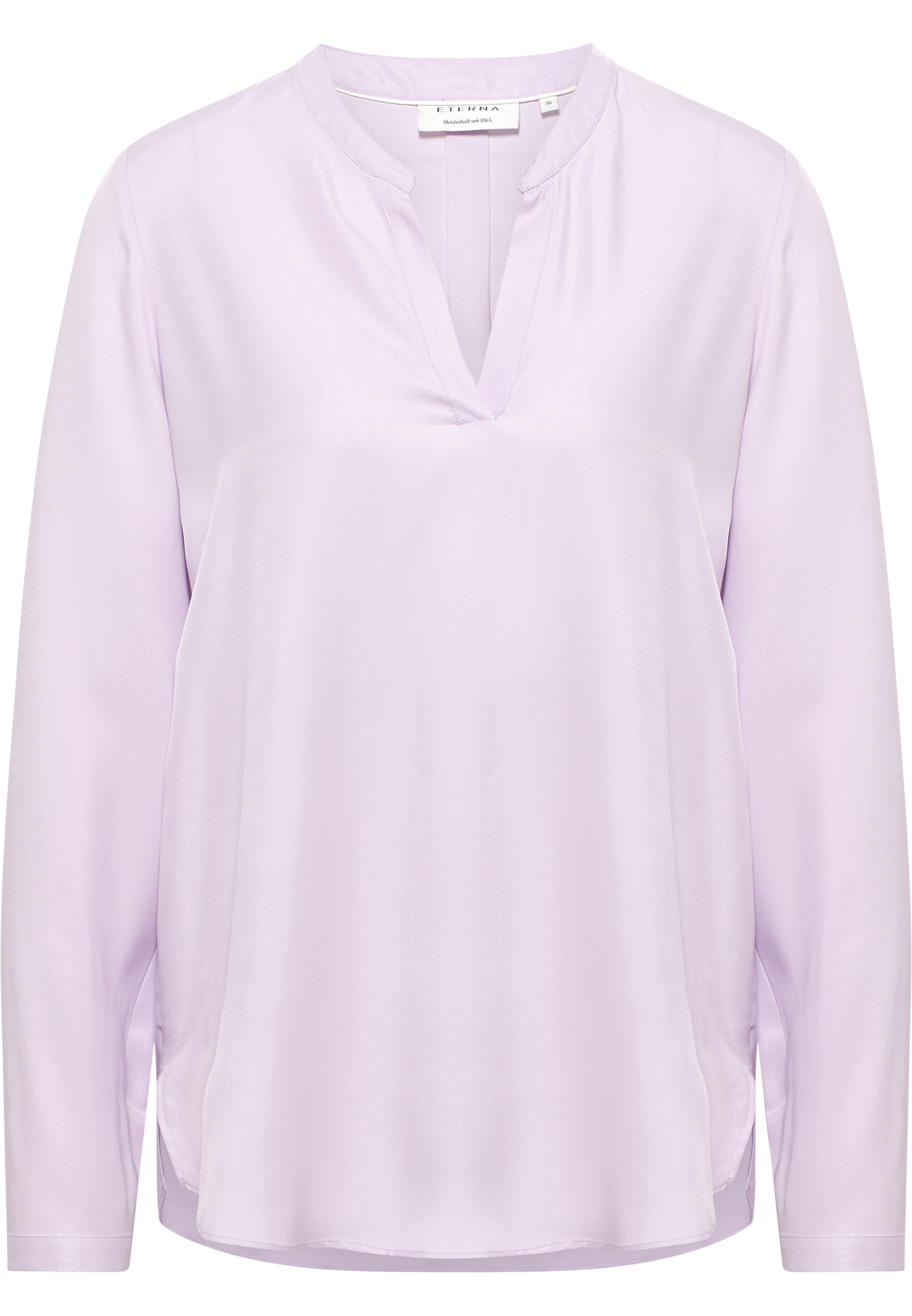 Viscose Shirt Bluse in | unifarben orchid 48 | 2BL04297-09-21-48-1/1 Langarm | | orchid