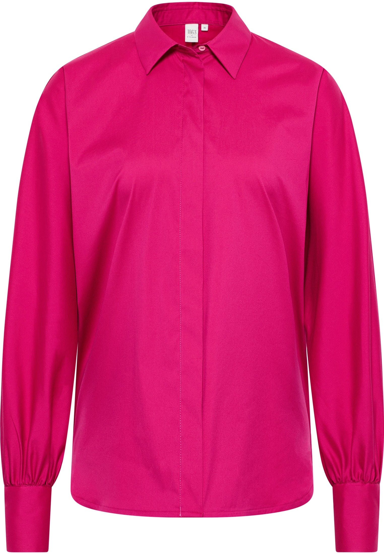 Blusenshirt in pink unifarben | pink | 36 | Langarm | 2BL03998-15-21-36-1/1