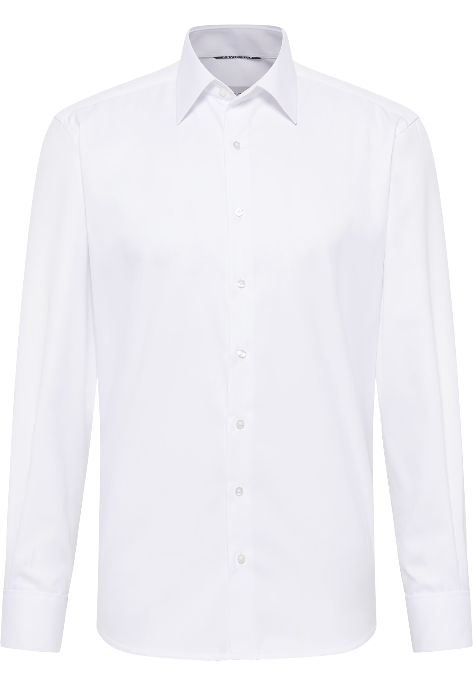COMFORT FIT Cover Shirt in | unifarben | 1SH05509-00-01-41-1/1 weiß weiß | Langarm 41 