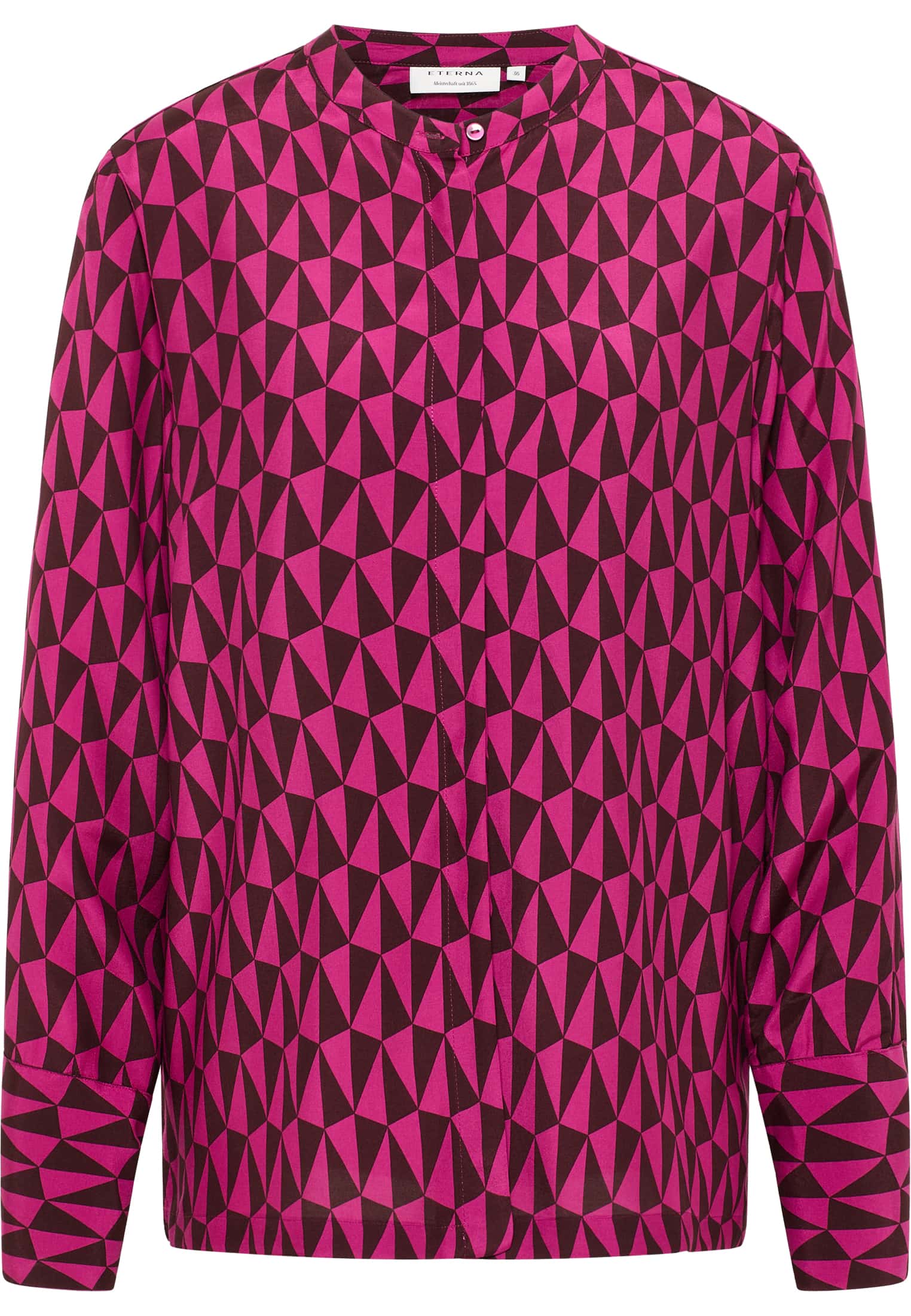 Blusenshirt in | bedruckt | 2BL04250-15-21-42-1/1 | | Langarm 42 pink pink