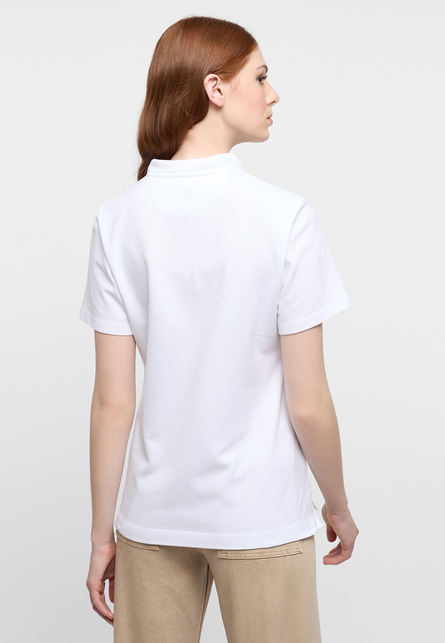 Poloshirt in | | unifarben | weiß 42 Kurzarm | weiß 2SP00020-00-01-42-1/2