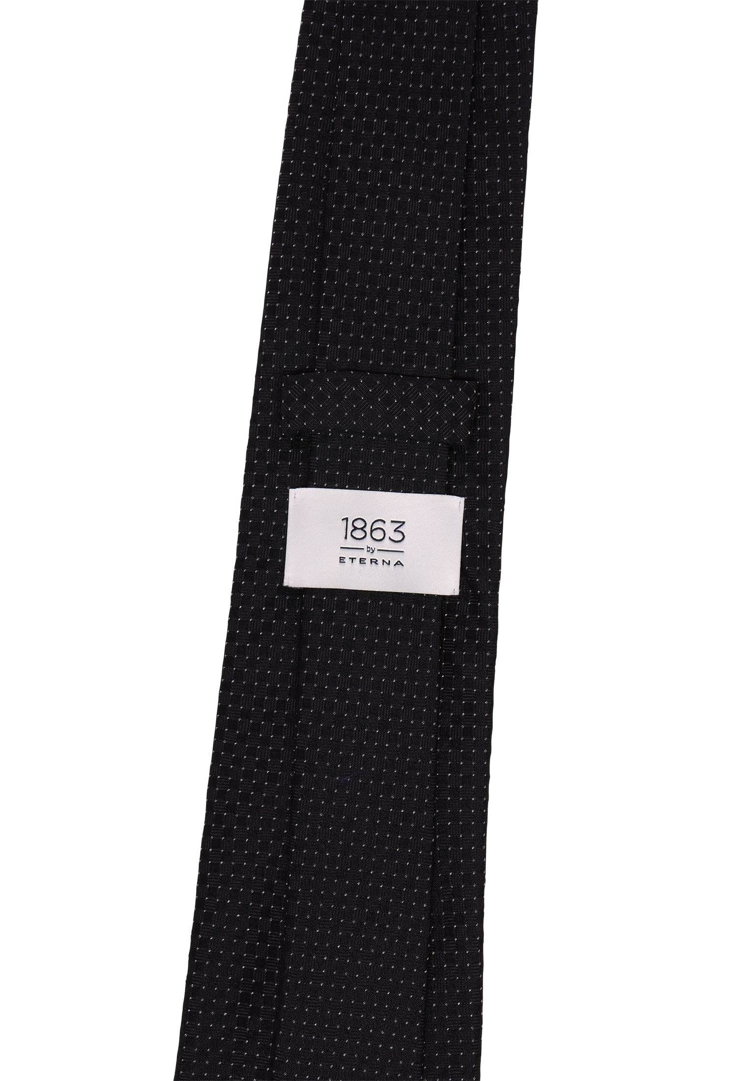 Krawatte in | kariert 1AC02038-03-91-142 | | 142 schwarz schwarz