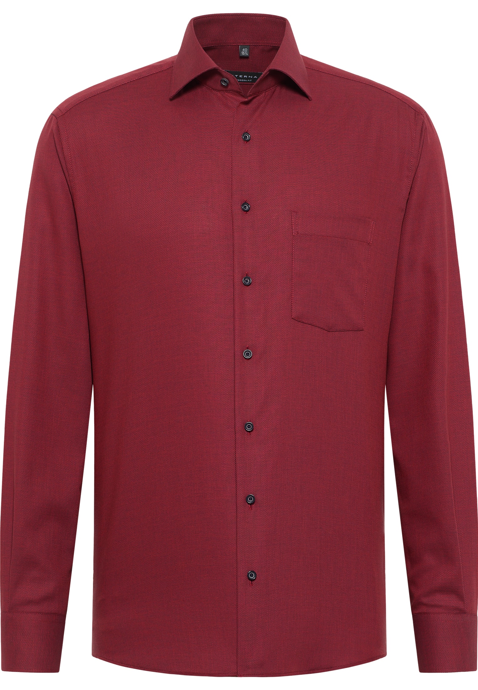MODERN FIT Shirt in rusty red structured