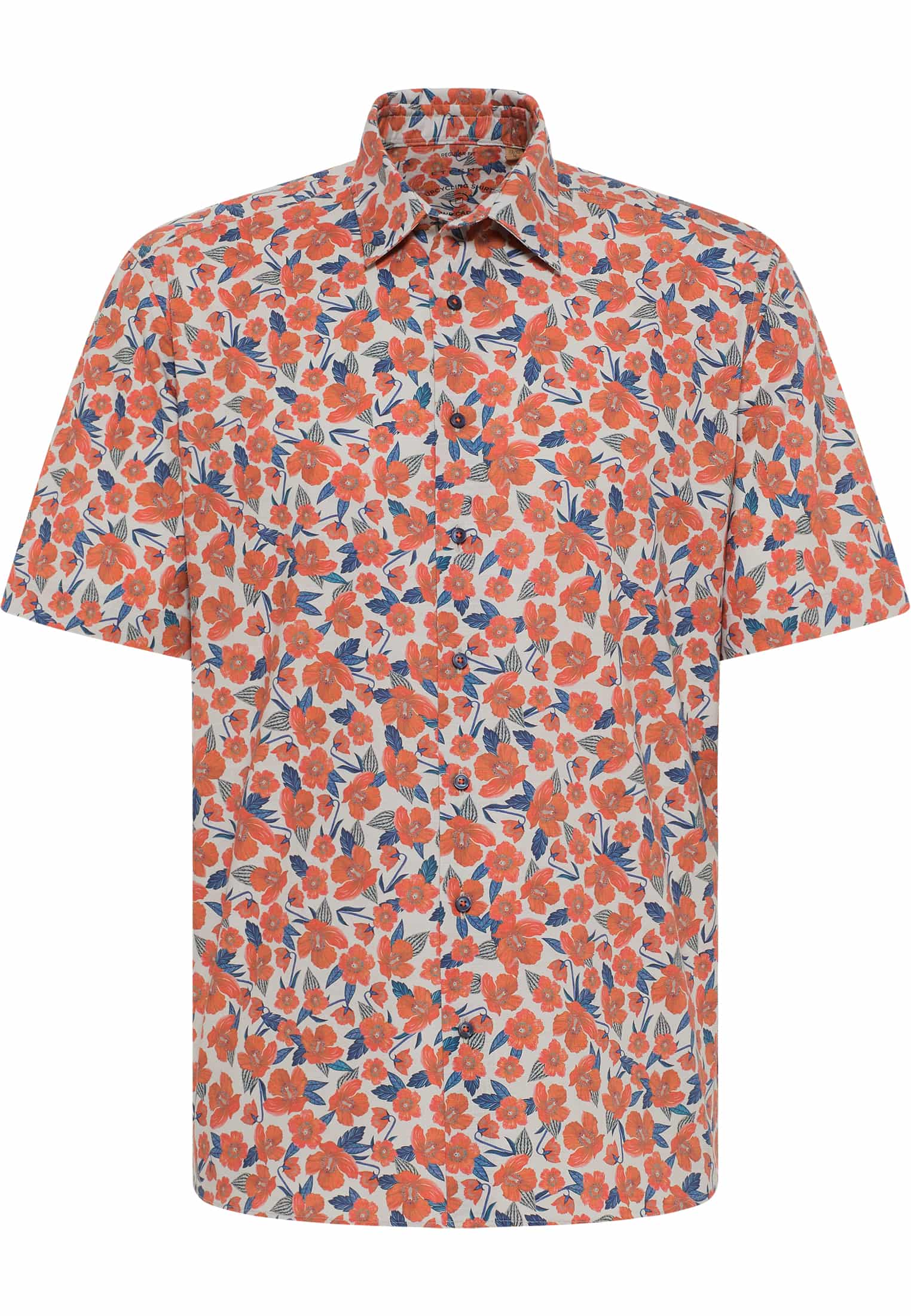 REGULAR FIT Shirt in orange printed