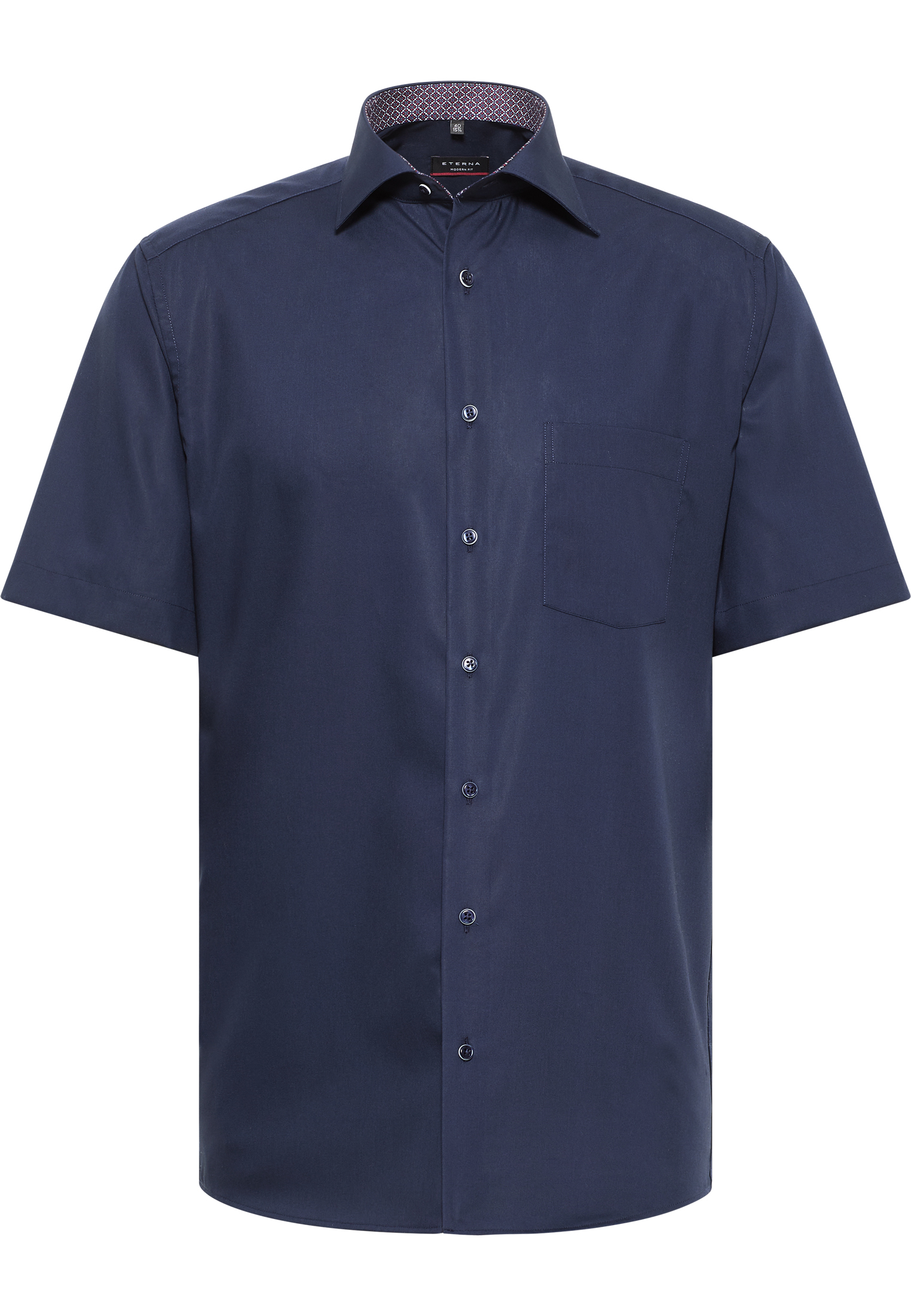 MODERN FIT Original Shirt unifarben | 1SH12055-01-91-42-1/2 | Kurzarm navy | in navy | 42