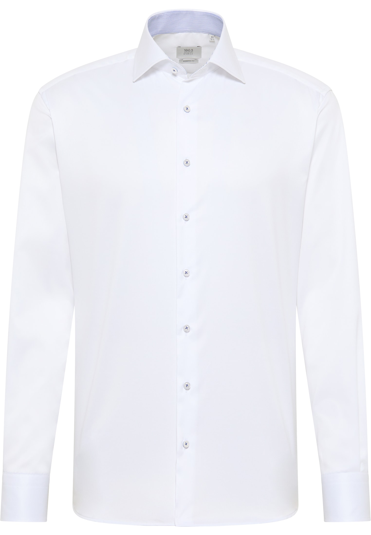 MODERN FIT Luxury Shirt in wit vlakte
