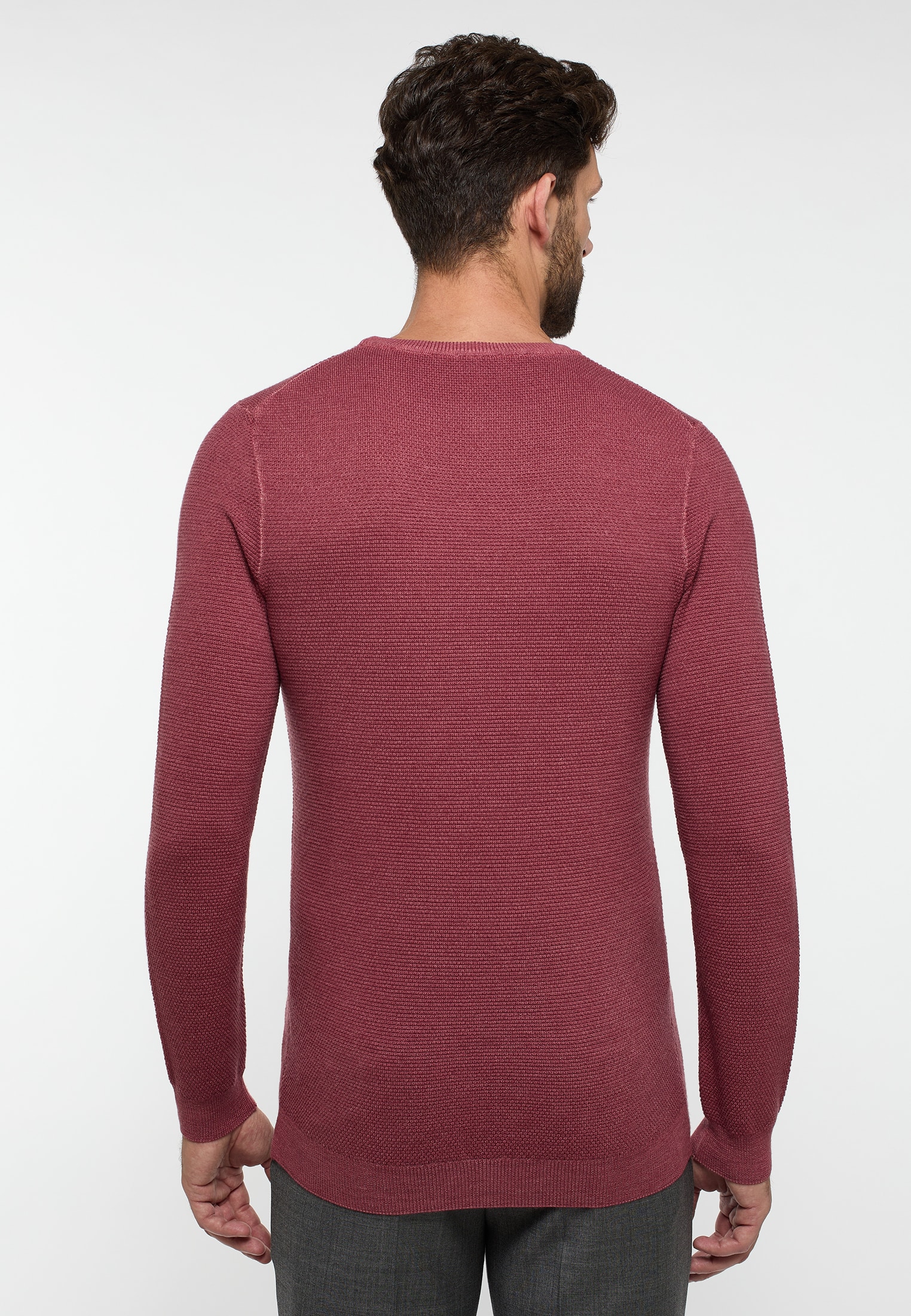 unifarben Strick | | | berry 1KN00128-05-72-2XL Pullover 2XL berry in