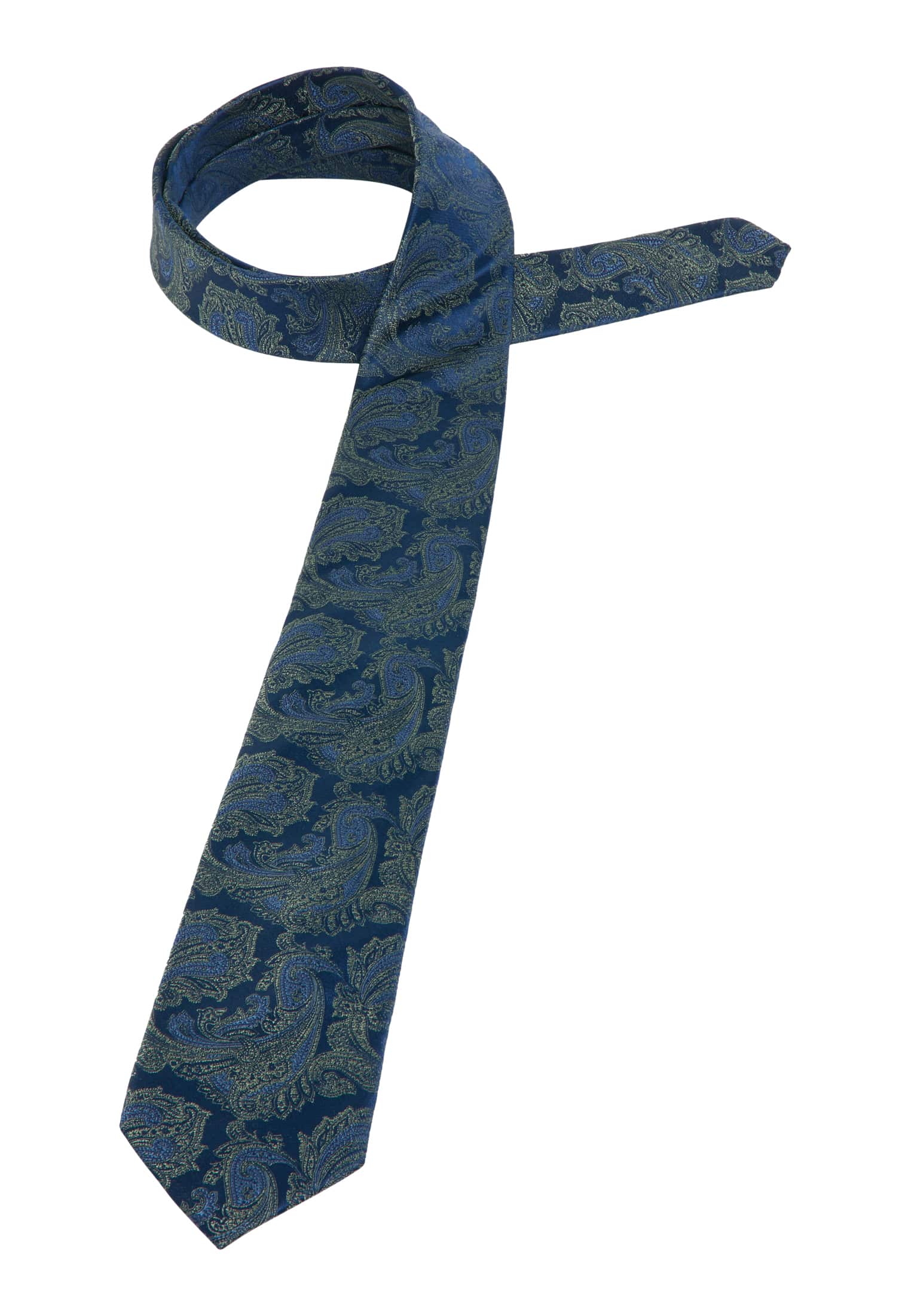 Krawatte in gemustert | | | 1AC01884-81-48-142 blau/grün 142 blau/grün