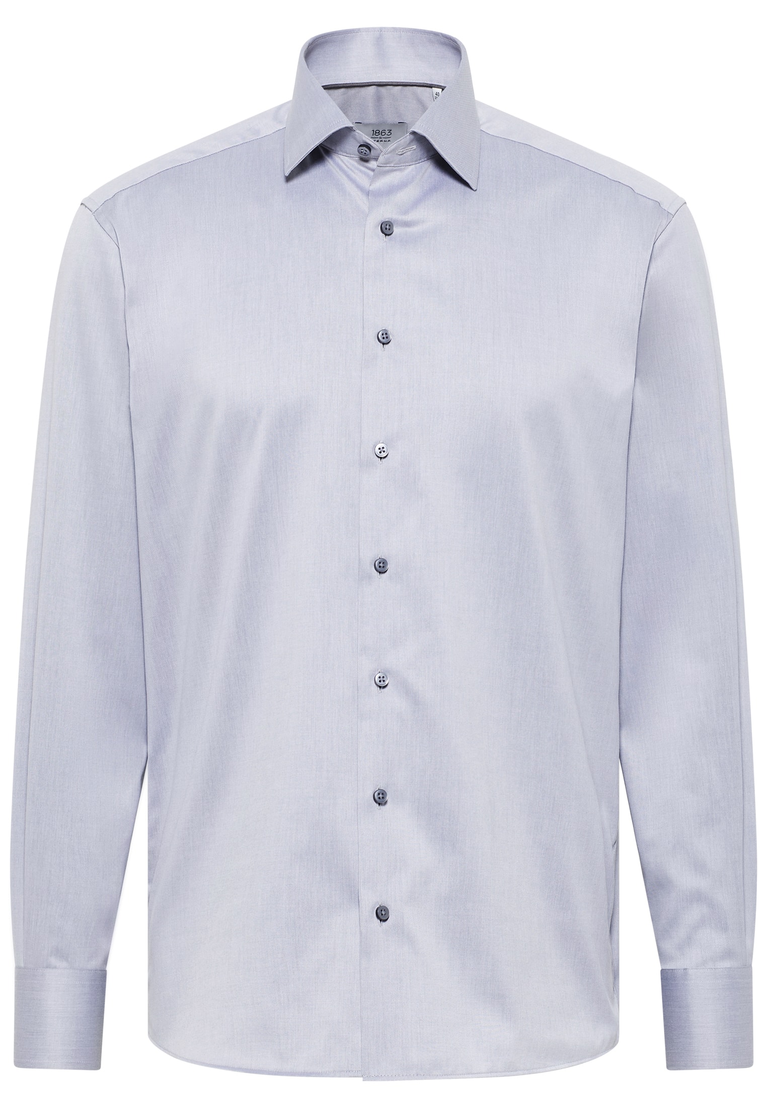 COMFORT FIT Luxury Shirt in grijs vlakte