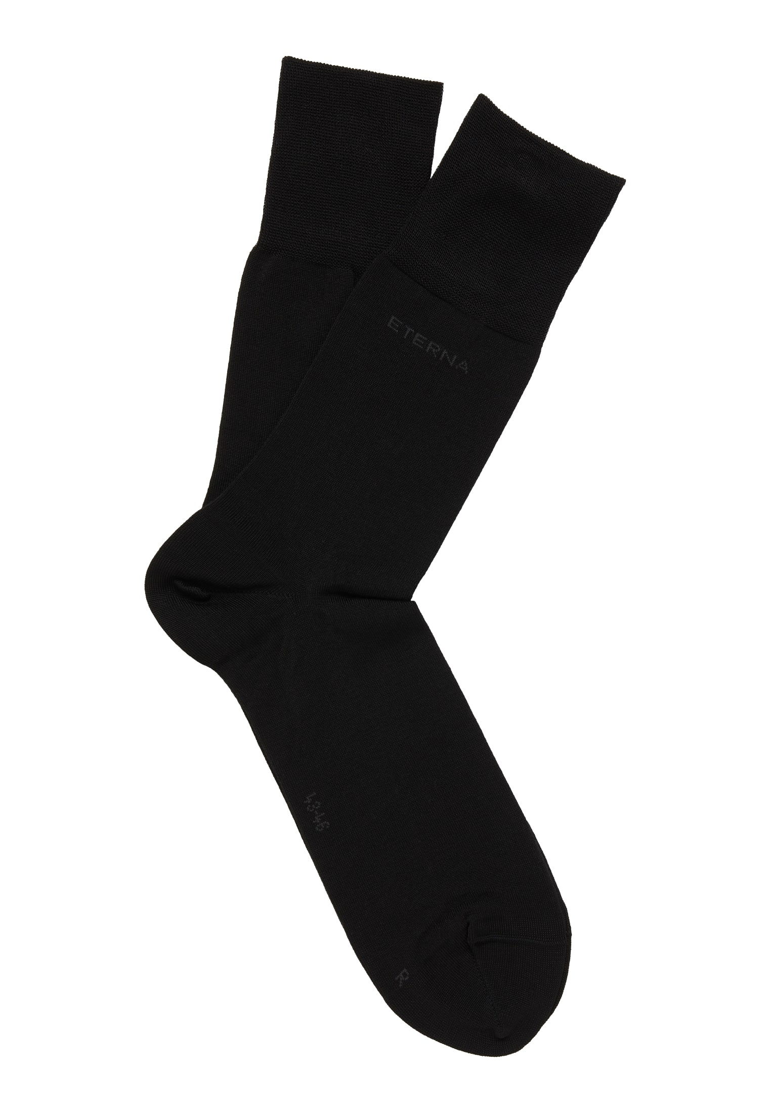 Aankondiging dief Gedachte ETERNA effen sokken met hoog katoengehalte | zwart | 47-48 |  1AC00926-03-91-47-48