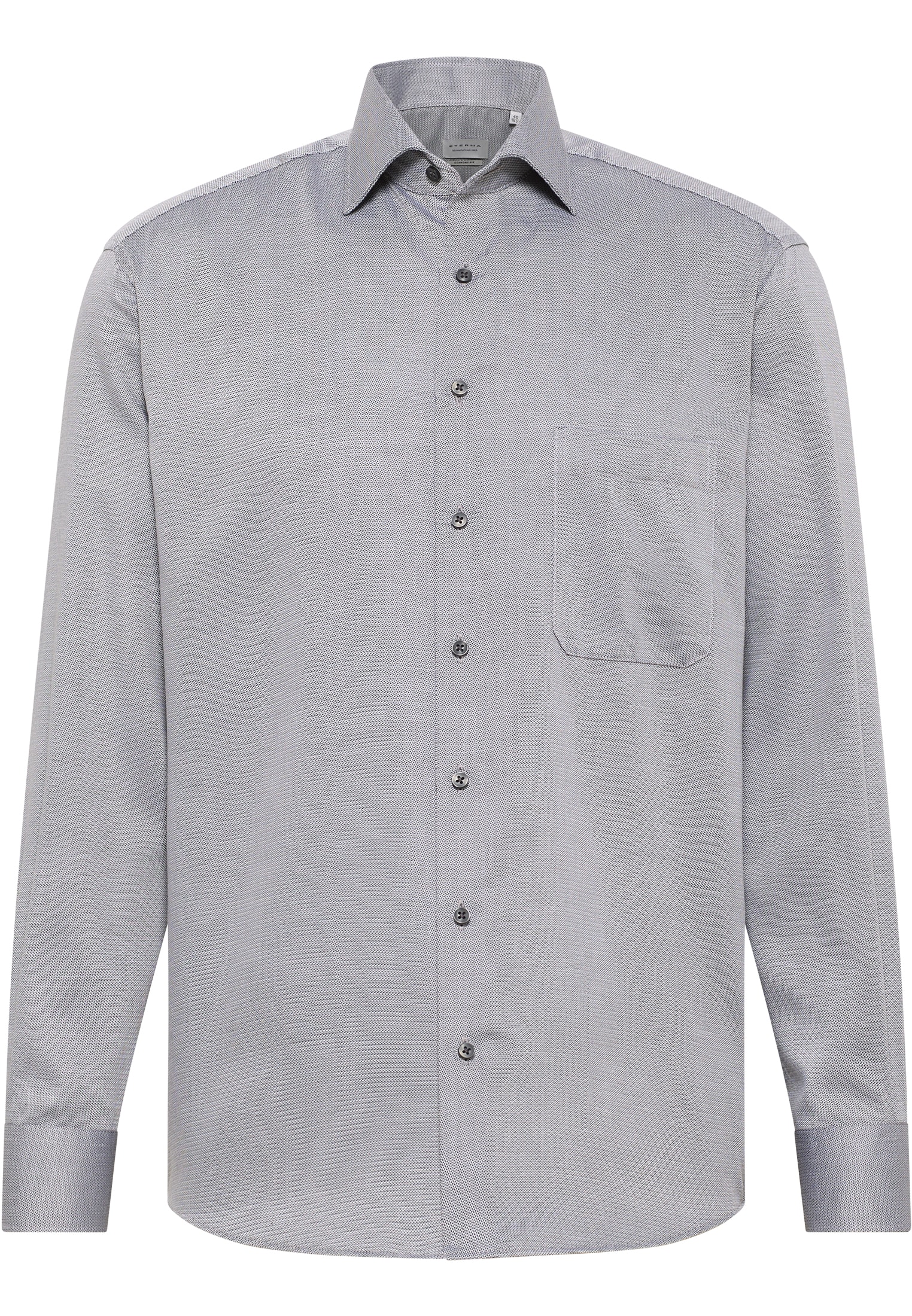 COMFORT FIT Shirt in anthracite structured