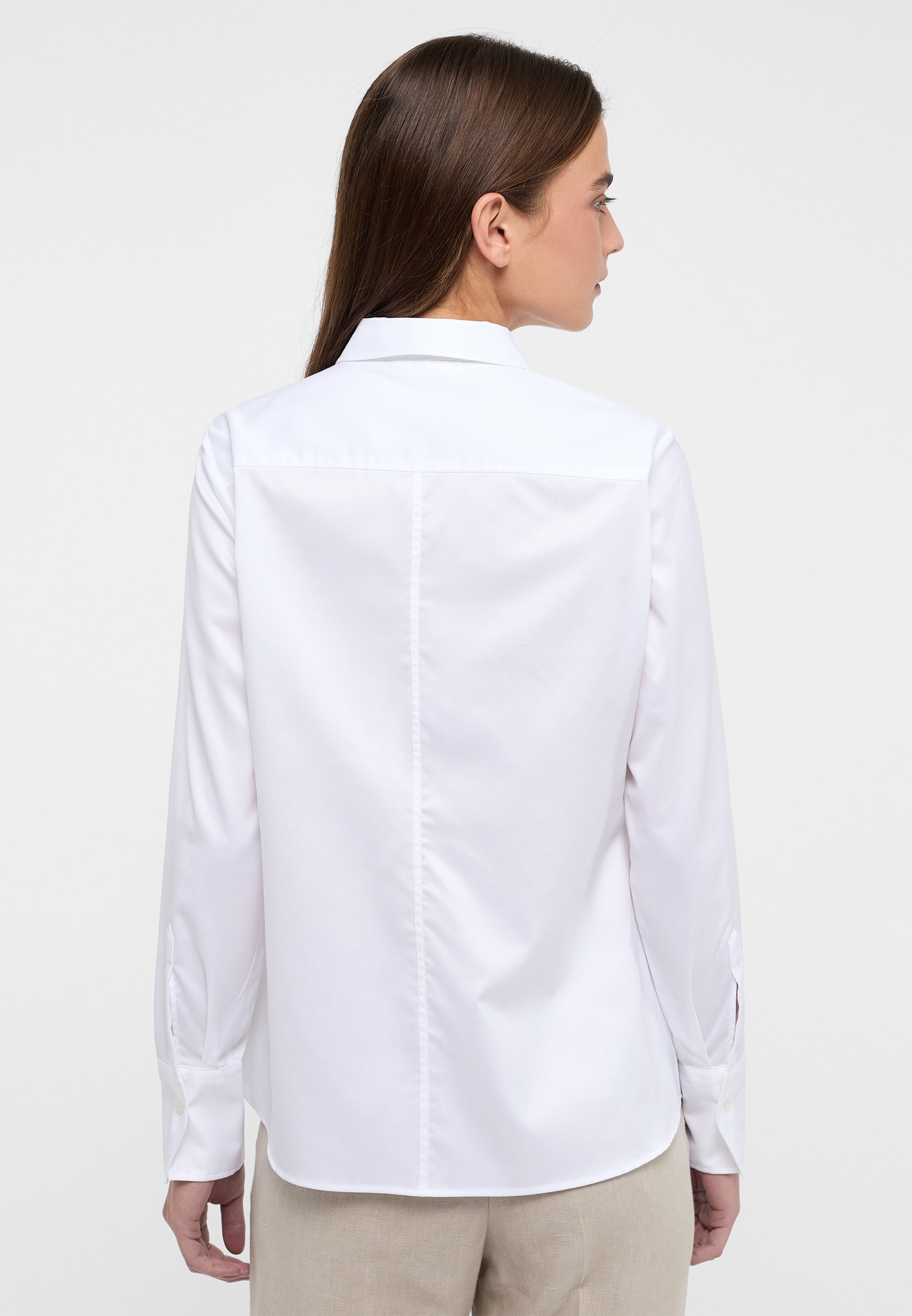 Cover Shirt Blouse in white plain | white | 38 | long sleeve |  2BL00075-00-01-38-1/1