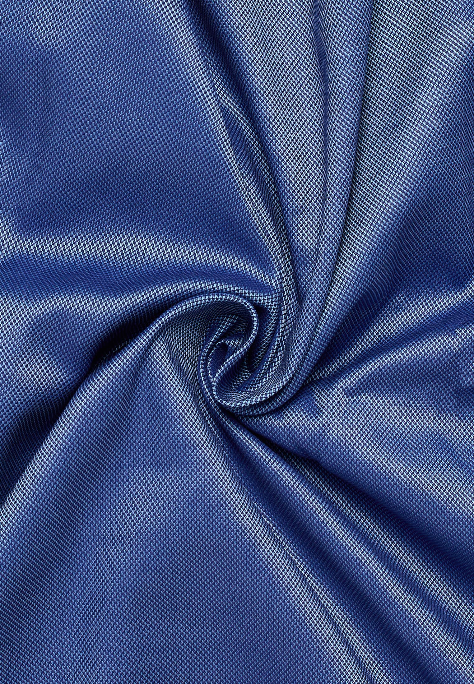 | 41 FIT | 1SH12542-01-41-41-1/1 blau SLIM | Langarm blau strukturiert in Performance | Shirt