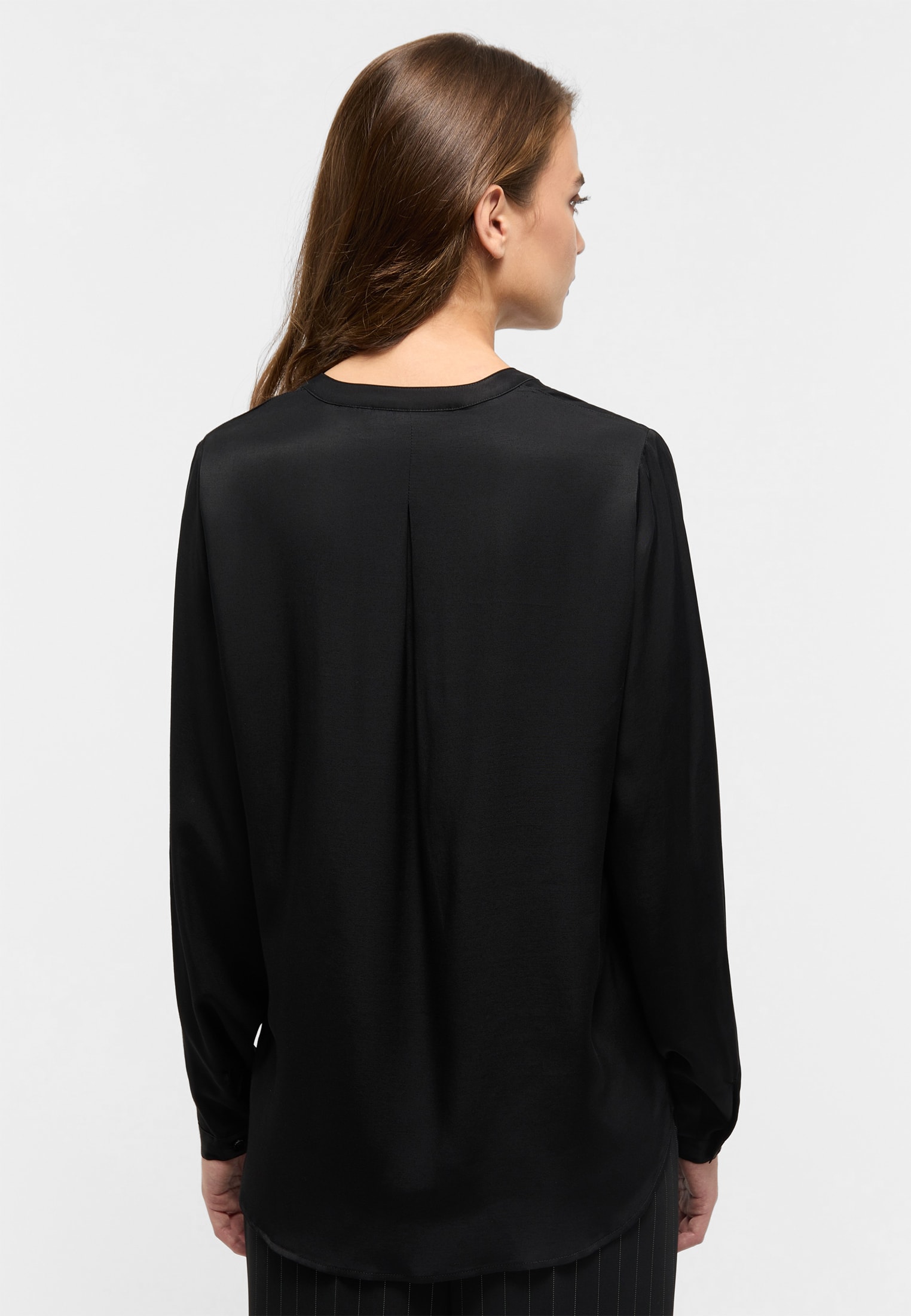 Viscose Shirt schwarz 2BL00329-03-91-34-1/1 schwarz Langarm Bluse in | | | 34 | unifarben