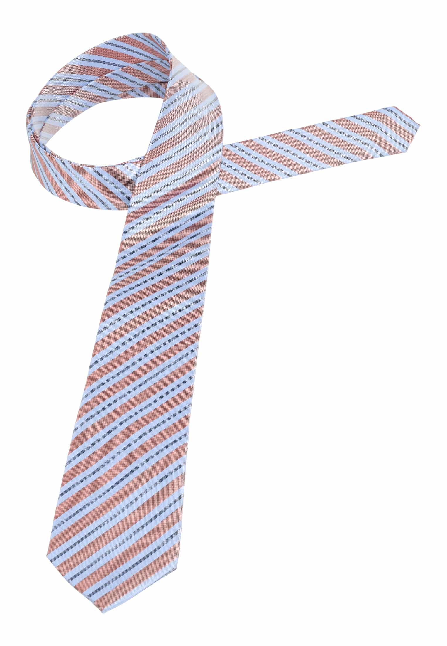 Krawatte in hellblau/orange gemustert | | hellblau/orange 142 1AC02006-81-33-142 