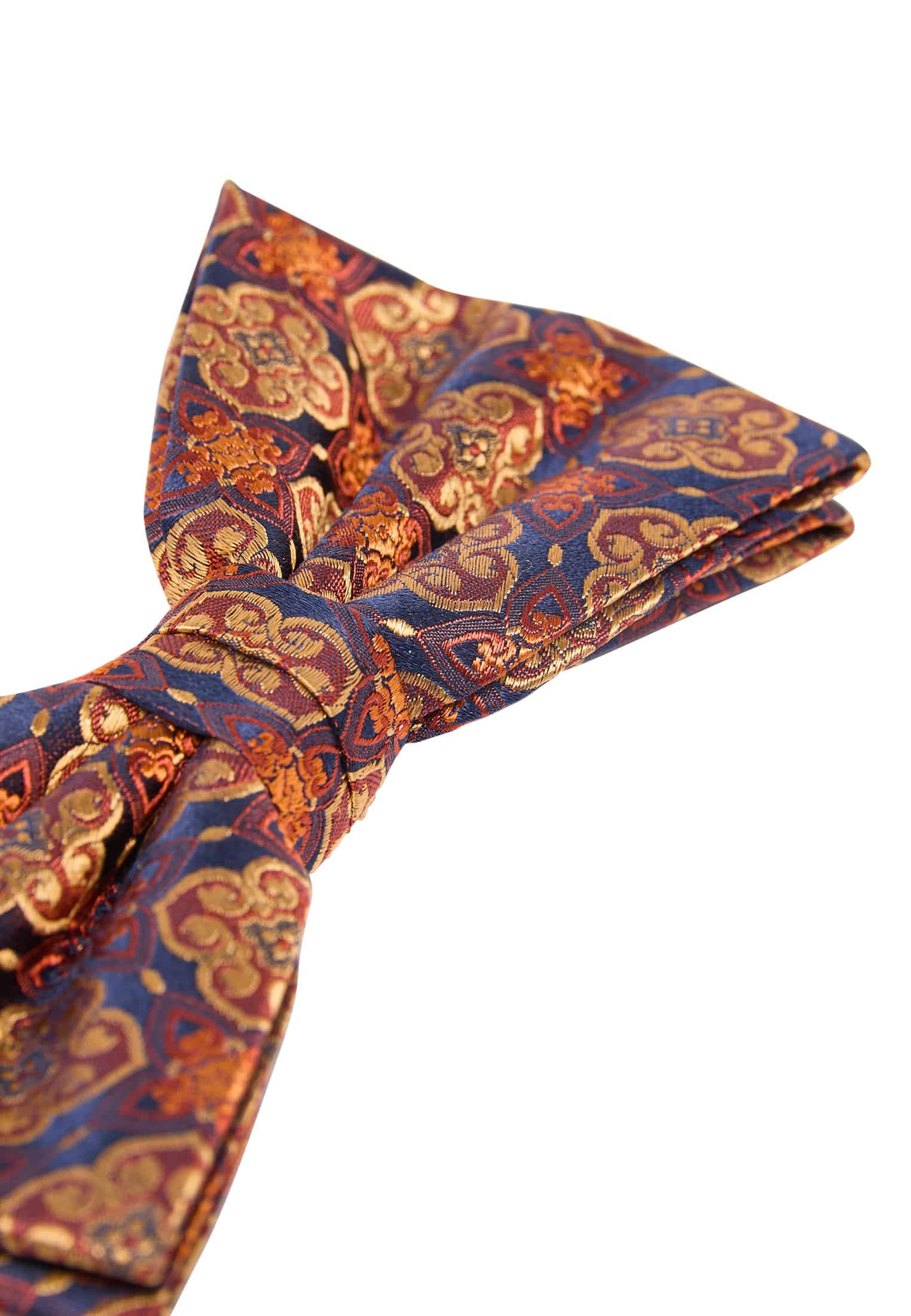 Bowtie in saffron patterned